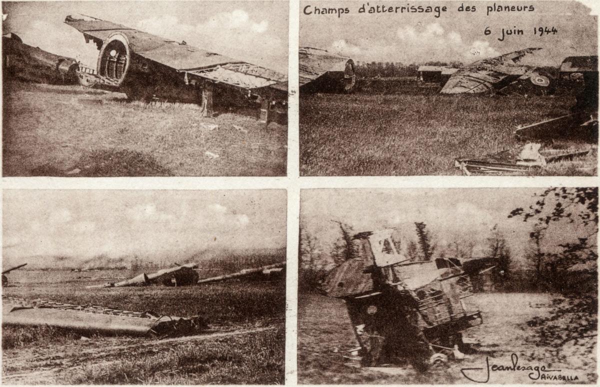 image F 01 041R-Ranville - Champs d'attérissage des planeurs 6 juin 1944