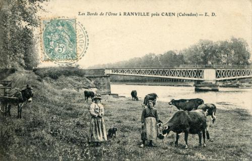 image F01 035R-Ranville - Les Bords de l'Orne - Carte postale du 06 09 05